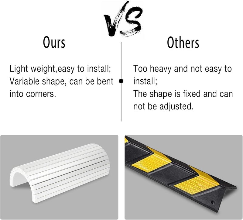 GUEQUITLEX Garage Wall Protector Foam Wall Column Guard for Parking Garages - Wall Edge Protector Protect Your Car - Garage Column Edge and Bumpers Guards - Image 4